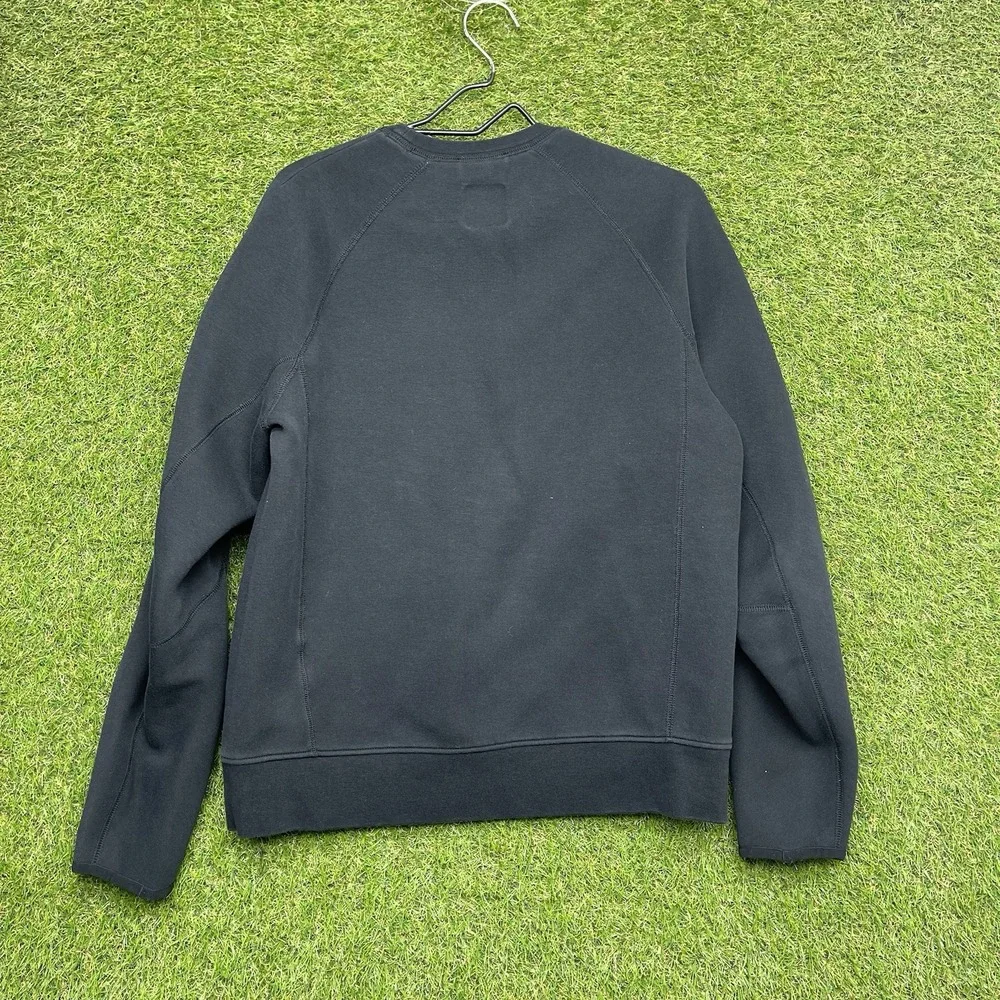 Vintage Nike Tech Hoodie Mens Medium Black Sweatshirt Full Zip Up Sportswear Y2K